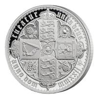St. Helena - 1 Pfund Gothic Crown 2022 - 1 Oz Silber PP