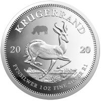 Südafrika - Krügerrand 2020 - 1 Oz Silber Privy Rhino PP