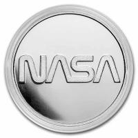 USA - 10 USD Mesa Grande NASA Retro Worm Logo - 1 Oz Silber