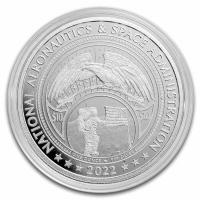 USA - 10 USD Mesa Grande NASA Retro Worm Logo - 1 Oz Silber