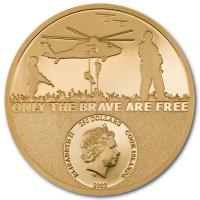 Cook Island - 250 CID Special Forces - Real Heroes 2022 - 1 Oz Gold PP