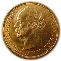 Dnemark - 20 Kronen Frederik VIII - 8,06g Goldmnze