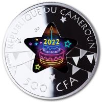 Kamerun - 500 Francs Happy Birthday 2022 - Silber PP