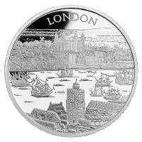 Großbritannien - 2 GBP City Views (1.) London 2022 - 1 Oz Silber PP