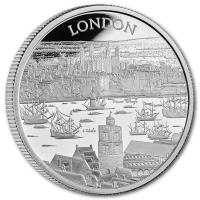 Grobritannien - 2 GBP City Views (1.) London 2022 - 1 Oz Silber PP