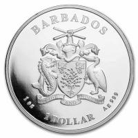 Barbados - 1 Dollar Karibischer Pelikan 2022 - 1 Oz Silber