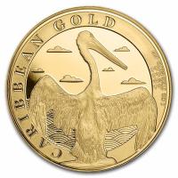 Barbados - 10 Dollar Karibischer Pelikan 2022 - 1 Oz Gold