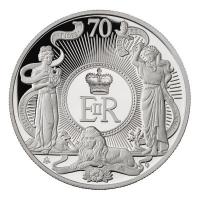 St. Helena - 1 Pfund Queen Elizabeth II Platinum Jubilee 2022 - 1 Oz Silber PP