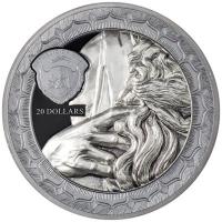 Palau - 2 USD Eternal Sculptures: Moses 2022 - 3 Oz Silber