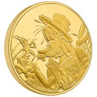 Niue - 25 NZD Disney 90 Jahre Goofy 2022 - 1/4 Oz Gold