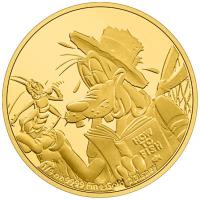 Niue - 25 NZD Disney 90 Jahre Goofy 2022 - 1/4 Oz Gold