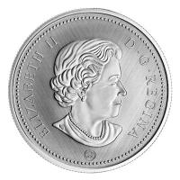 Kanada 0,01 CAD Abschied vom Penny W Mint Mark 2022 1 Oz Silber Rückseite