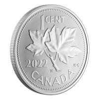 Kanada - 0,01 CAD Abschied vom Penny W Mint Mark 2022 - 1 Oz Silber