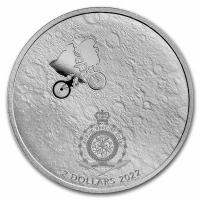 Niue 2 NZD 40 Jahre E.T. 2022 1 Oz Silber Rückseite