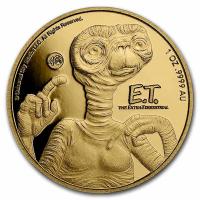 Niue 250 NZD 40 Jahre E.T. 2022 1 Oz Gold Rückseite