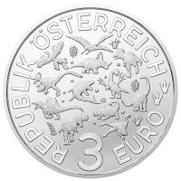 sterreich - 3 Euro Dino Taler Pachycephalosaurus 2022 - Mnze