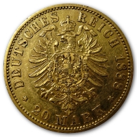 Deutsches Kaiserreich - 20 Mark Friedrich III Preuen - 7,16g Goldmnze