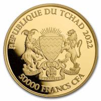 Tschad - 5000 Francs Mandala Zebra 2022 - 1 Oz Gold (RAR)