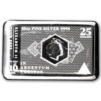 Niue - 25 NZD Silbergeldschein / Silvernote 2022 - 10 Oz Silber