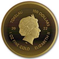 Tokelau - 100 NZD Icon (2.) Marilyn Monroe 2022 - 1 Oz Gold
