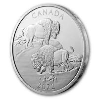 Kanada - 30 CAD Mchtiger Bison 2022 - 2 Oz Silber