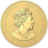 Australien - 2 AUD Mini Money (2.) Mini Kookaburra 2022 - 1/62 Oz Gold