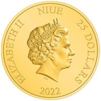 Niue - 25 NZD Herr der Ringe: (2.) Bruchtal 2022 - 1/4 Oz Gold
