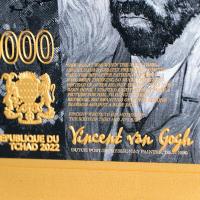 Tschad - 10000 Francs Vincent Van Gogh Almond Blossom - 2 Oz Silber
