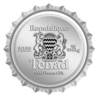 Tschad - 1000 Francs Vincent Van Gogh Bottle Cap 2022 - Silber PP Color