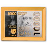 Tschad - 10000 Francs Leonardo Da Vinci: Mona Lisa 2022 - 2 Oz Silber