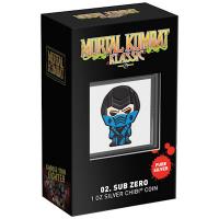 Niue - 2 NZD Chibi Mortal Kombat (2.) Sub Zero 2022 - 1 Oz Silber