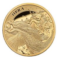 St. Helena - 5 Pfund Goddess (1.) Hera 2022 - 1 Oz Gold PP