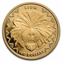 Sierra Leone - 100 Dollar Big Five (1.) Löwe 2022 - 1 Oz Gold (nur 50 Stück!!!)