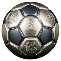 Solomon Islands - 10 Dollar FIFA World Cup 2022(TM) Spherical Coin 2022 - 3 Oz Silber Antik Finish