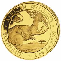 Somalia - 1000 Shillings Elefant 2022 - 1 Oz Gold Privy ANA (RAR nur 100!!!)