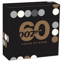 Tuvalu - 100 TVD James Bond 007 / 60 Jahre Jubiläum 2022 - 1 Oz Gold PP