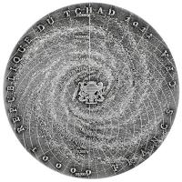 Tschad - 10000 Francs Die Milchstrasse /  Milky Way 2022 - 2 Oz Silber