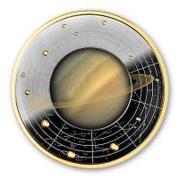 Kamerun - 500 Francs Sonnensystem: Der Saturn 2022 - Silber PP