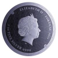 Tokelau - 5 NZD Equilibrium 2022 - 1 Oz Silber