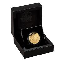 St. Helena - 5 Pfund Modern Trade Dollar (3.) Japanese Trade Dollar - 1 Oz Gold PP
