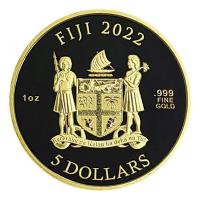 Fiji - 5 FJD Dogs 2022 - 1 Oz Gold
