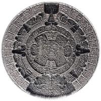 Sdkorea - Silver Stacker: Aztec Sun Stone - 2 Oz Silber