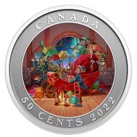 Kanada - 50 Cent Der Schlitten von Santa Claus 2022 - Sammlermnze