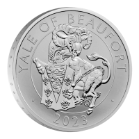 Grobritannien - 4 GBP Tudor Beasts (2.) Yale of Beaufort 2023 - 2*1 Oz Silber Proof & Reverse Proof