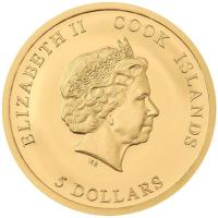 Cook Island - 5 CID Queen Elizabeth II. In Memoriam 2022 - 0,5g Gold