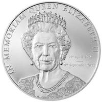 Cook Island - 5 CID Queen Elizabeth II. In Memoriam 2022 - 1 Oz Silber