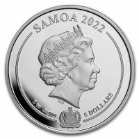 Samoa - 5 Dollar Looney Tunes Daffy Duck 2022 - 1 Oz Silber