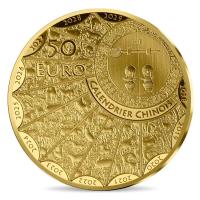 Frankreich - 50 EURO Lunar Jahr des Hasen 2023 - 1/4 Oz Gold PP