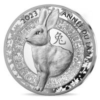 Frankreich - 10 EURO Lunar Jahr des Hasen 2023 - Silber PP