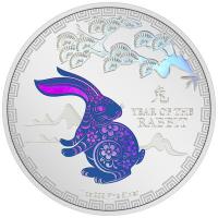 Niue - 2 NZD Lunar Jahr des Hasen 2023 - 1 Oz Silber PP